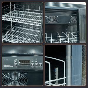 Enfriador de Cerveza Vertical Comercial Elegante con Ruedas Giratorias con Frenos, Refrigerador Exhibidor de Cerveza para Gasolinera - Product Image 3