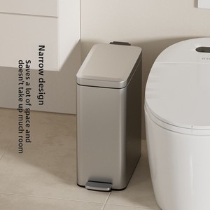 Thùng rác có bàn đạp bằng thép không gỉ có nắp đóng êm Thân thiện với môi trường và yên tĩnh khi sử dụng trong phòng ngủ và gia đình - Product Image 2