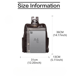 Sac à dos de voyage unisexe tendance avec compartiment pour ordinateur portable et style sac d'école, en cuir imperméable, provenant d'un fournisseur vietnamien - Product Image 3