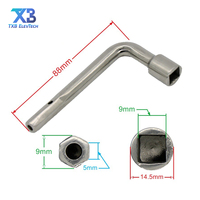 Clé triangulaire pour porte de couloir d'ascenseur, clé de verrouillage compatible avec Mitsub*shi Thyss*nKrupp H*tachi Ot*s
