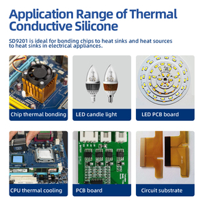 Adhésif en silicone RTV pour dissipation thermique, idéal pour composants électroniques haute température, modules de puissance PTC et isolation de dissipateurs thermiques - Product Image 4