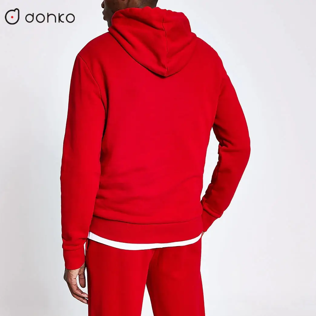 Chándal personalizado para hombre y mujer, Sudadera con capucha y pantalones, 100% algodón, estilo francés