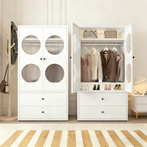 Armoire en Fer | Armoire de Rangement Non Toxique pour Vêtements d'Enfants | Casier Métallique Moderne pour Chambre à Coucher | Simple, Économique et Réglable - Product Image 2