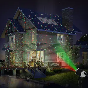 Niedrigerer Preis roter grüner Punkt beweglicher Glühwürmchen-Garten laserlicht projektor im Freien