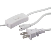T5 T8 LED 3 Lubang Ekstensi Kawat Switch Kabel Listrik 1.5M dengan On-Off Switch 1 Pembeli