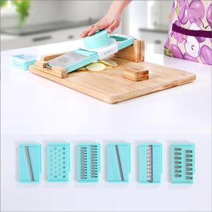 Planche à découper en bambou et en <span class=keywords><strong>bois</strong></span> durable, adaptée aux personnes amputées d'une seule main, avec des plateaux et une planche à fromage en bambou et un couteau - Product Image 3