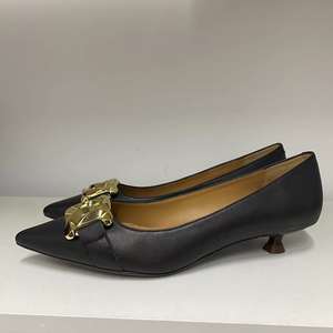 Zapatos de Tacón Bajo para Mujer, 100% Cuero Vacuno de Primera Calidad, Plantilla de Piel de Becerro, Tacón de 2.5cm, Zapatos de Oficina para Dama, Personalización de Logotipo de Fábrica - Product Image 6