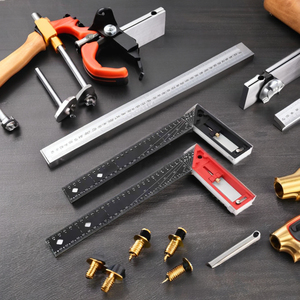 ไม้บรรทัดสี่เหลี่ยมสแตนเลสอเนกประสงค์ ฮอนเซ็น  เครื่องมือวัดมุม 90 องศา ความแม่นยำ 1 มม. สำหรับงานไม้ ขนาด 30 ซม. - Product Image 3