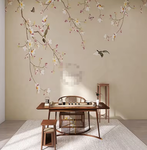 Style ancien Fleurs et oiseaux Nouveau style chinois Fond d'écran <span class=keywords><strong>TV</strong></span> Papier peint Salon Chambre à coucher Murale - Product Image 4