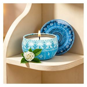 Aura <b>Candle</b> Vessel Luxury Gift Box White Lid Aromatherapy Soy Blend Boutique Wedding Favor Showcase Collection Premium - Product Image 5
