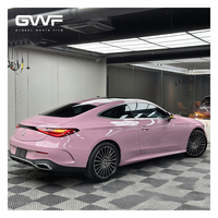 Film de protection de voiture en vinyle PET brillant auto-cicatrisant sans bulles d'air GWFILM, couleur rose laiteux Wulong, film de protection de voiture, autocollant en vinyle pour voiture