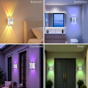 Cross-border RGB Gradient Atmosphere Night <b>Light</b> Intelligent Human Induction Rechargeable Magnetic Attraction Lamp - Product Image 4