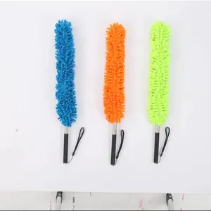 Produits en gros Brosse à poussière télescopique Brosse à poussière longue en microfibre de 1.35m de long