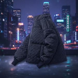 Progettazione di una <span class=keywords><strong>Giacca</strong></span> Imbottita Grande e Calda con Collo Alto in Poliestere - Product Image 1