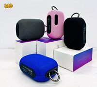Haut-parleur sans fil Bluetooth M9 IP67 véritablement étanche pour une utilisation en extérieur, portable, peut être fixé à un vélo, 5W BASS
