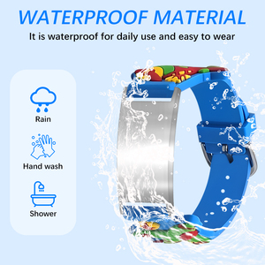 2024 xu hướng mới tùy chỉnh thép không gỉ ID biểu tượng dây đeo cổ tay QR mã trẻ em Titan y tế Silicone Vòng đeo tay - Product Image 5