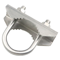 304 acier inoxydable U boulon pince support de tuyau support U Type pince pour antenne montage pôle tuyau fixation v-mâchoire U-boulon pince