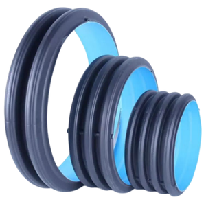 Китайский завод HDPE Двойные стенки сильфоны Sn4 Sn8 гофрированная пластиковая дренажная труба - Product Image 2