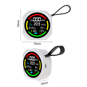 Détecteur de <span class=keywords><strong>gaz</strong></span> rechargeable <span class=keywords><strong>pour</strong></span> monoxyde de carbone et oxygène, avec mesure de pression d'altitude, température et humidité, <span class=keywords><strong>pour</strong></span> la sécurité en voyage et le <span class=keywords><strong>camping</strong></span> en extérieur, avec <span class=keywords><strong>alarme</strong></span> - Product Image 2