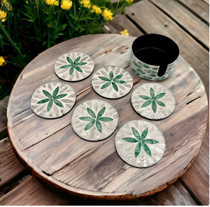 Gran oferta de posavasos con Incrustaciones de nácar y para tamaño personalizado y forma redonda y soporte para uso doméstico y de regalo - Product Image 2