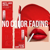 Rouge à lèvres liquide mat exclusif transfrontalier, anti-transfert, longue tenue et formule inaltérable, taille standard