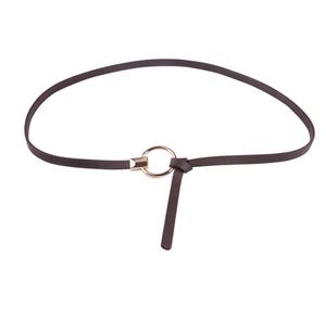 Cinturón de PU delgado para mujer, nuevo estilo, con hebilla de Pin, venta al por mayor - Product Image 5