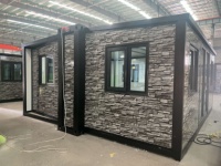 Entrepôt et pièce auxiliaire pliables en structure acier de 28 mètres carrés pour supermarché/bâtiment de bureaux