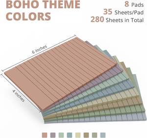 Note de vente chaude couleur rétro haute viscosité 100X150 livre de ligne 45 pages/livre 8 couleurs - Product Image 2