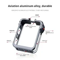 Pour DJI Osmo 360 VR cadre de caméra d'action boîtier boîtier en alliage d'aluminium Cage anti-chute avec 1/4 Interface à dégagement rapide chaussure froide