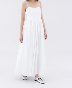 Vestido Largo <span class=keywords><strong>Sexy</strong></span> de Verano para Mujer, Elegante Camisola Blanca de Lino Tejido Lavable - Product Image 2