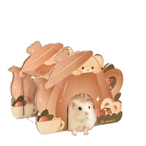 Nuovissimo Nascondiglio Rotondo in Acrilico per Criceti, Stile Carino per Tutte le Stagioni, Vendita all'Ingrosso - Product Image 1