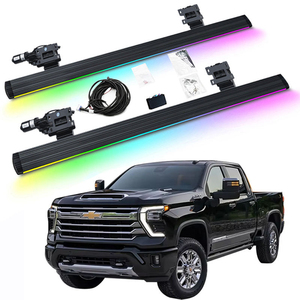 Электрические выдвижные подножки Zhenghe с LED-подсветкой для <span class=keywords><strong>CHEVROLET</strong></span> SILVERADO 2019-2025 - Product Image 1