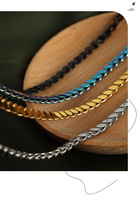 Collier pendentif H2 TitanNeck tendance, simple et polyvalent, en acier inoxydable plaqué or 18 carats, perle d'eau douce haut de gamme, plusieurs couleurs