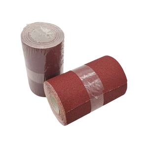 Rollos de Papel de Lija Abrasivo, Óxido de Aluminio Rojo, Duradero, Alta Dureza, Rollo de Papel de Lija OEM <span class=keywords><strong>para</strong></span> Pulir Metal, Grano 36 # -600 # - Product Image 1
