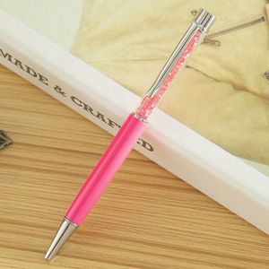 Stylo bille rotatif en métal incrusté de cristaux de diamant, multicolores, logo personnalisé pour cadeau promotionnel d'entreprise - Product Image 5