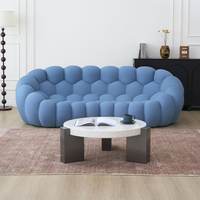 Canapé d'angle convertible moderne avec rembourrage en mousse haute résilience et coutures en nid d'abeille, ottoman, design nordique, ensemble doux pour la peau