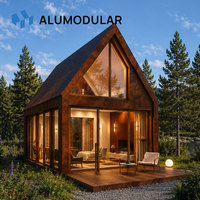 Maison préfabriquée triangulaire, maisonnette en A, aménagement personnalisé, assemblage rapide pour Airbnb, complexe hôtelier et projet de location de vacances