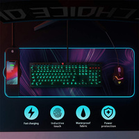 Alfombrilla de Ratón para Juegos RGB de 800x300x4mm con Cargador Inalámbrico Qi de Carga Rápida de 15W para I.OS/Android en Existencia