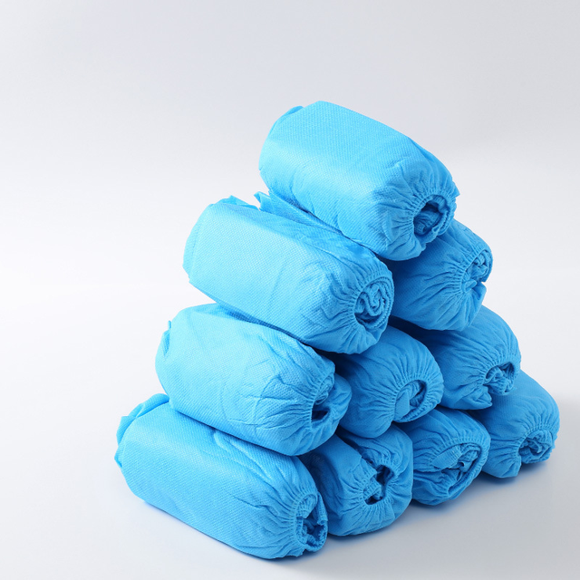 Non Woven Shoe Cover Blue Cleanroom Medical Disposable Shoe Cover