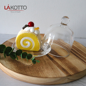 Plato de cristal transparente con forma cuadrada para mantequilla, tarro de cristal con tapa, cúpula de limón, plato de cristal - Product Image 3