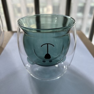 Cốc Cà Phê Thủy Tinh Hình Gấu Siêu Dễ Thương Cốc Thủy Tinh Hai Lớp Để Làm Quà Tặng Ngày Lễ Tình Nhân Và Sinh Nhật - Product Image 3