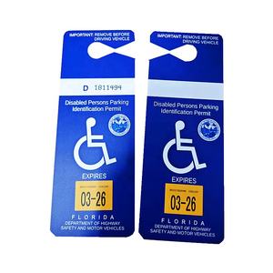 <span class=keywords><strong>Permis</strong></span> de stationnement personnalisé avec sceau de l'état américain, impression sans MOQ, 1 pièce minimum, carte PVC pour handicapés - Product Image 6