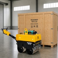 Compacteur vibrant diesel G110 11 CV, modèle RWYL33S, 17 kN, tambour de 680 mm, 840 kg, refroidi par eau, pour asphalte et sols
