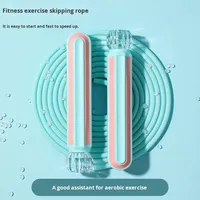 Yixin Nouvelle Corde à sauter portable en PVC écologique pour fitness aérobie, réglable, avec poignée à revêtement diamanté