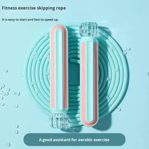 Yixin Nouvelle <span class=keywords><strong>Corde</strong></span> à <span class=keywords><strong>sauter</strong></span> portable en PVC écologique pour <span class=keywords><strong>fitness</strong></span> <span class=keywords><strong>a</strong></span>érobie, réglable, avec poignée à revêtement diamanté - Product Image 1