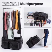 Sac de danse à roulettes avec porte-vêtements Vente en gros personnalisé 28 pouces meilleurs costumes roulants