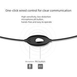 Auricular Universal <span class=keywords><strong>Baofeng</strong></span> para <span class=keywords><strong>Walkie</strong></span> <span class=keywords><strong>Talkie</strong></span>, Profesional, con Cable de Goma Electrochapado, Hebilla Plateada Tipo K, ODM - Product Image 4