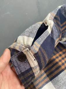 <span class=keywords><strong>เสื้อ</strong></span>เชิ้ตผ้าสักหลา<span class=keywords><strong>ด</strong></span>แขน<span class=keywords><strong>ยาว</strong></span>ลายสก็อตสำหรับผู้ชาย, เส้น<span class=keywords><strong>ด</strong></span>้ายกันรอยยับสำหรับฤดูหนาว - Product Image 5