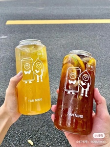 #202 500ML Plastic Easy Open Can Plastic Bottle With Easy Open End With Sealing Machine