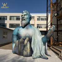 Décoration gonflable personnalisée du dieu grec Poséidon - Statue gonflable géante de divinité océanique pour la décoration d'événements, de centres commerciaux et d'expositions thématiques